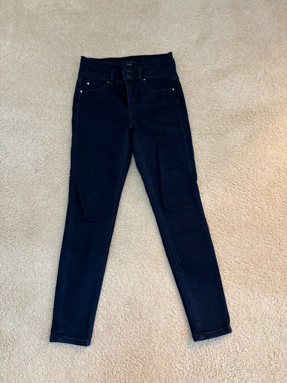 Ann Taylor Petite The Skinny Dark Wash Jeans Size 2P 25" Inseam